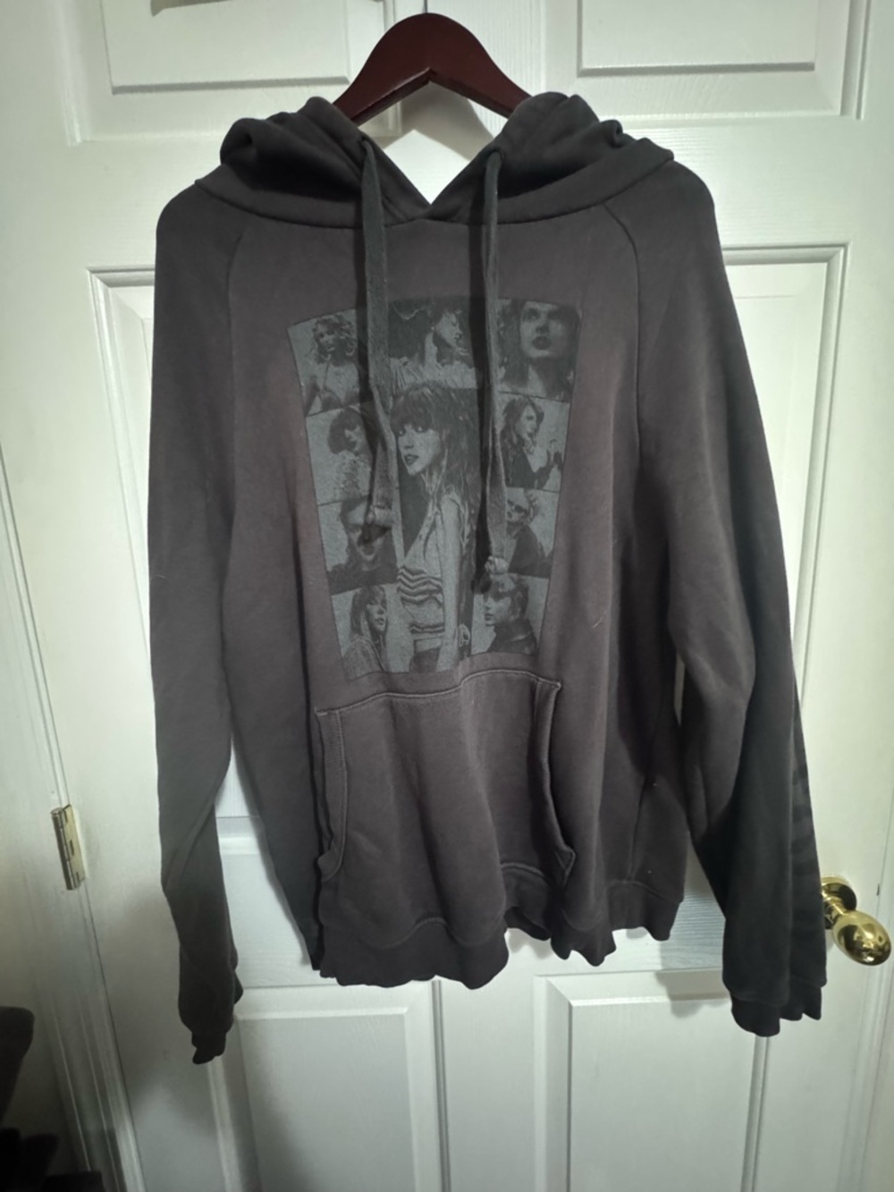 Taylor Men's Dark Gray Pullover Hoodie with Graphic Front